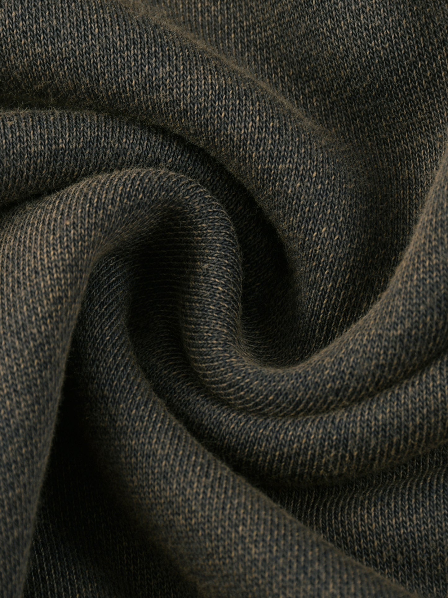 "Duskborn" Washed Black Frayed-Hem Hoodie