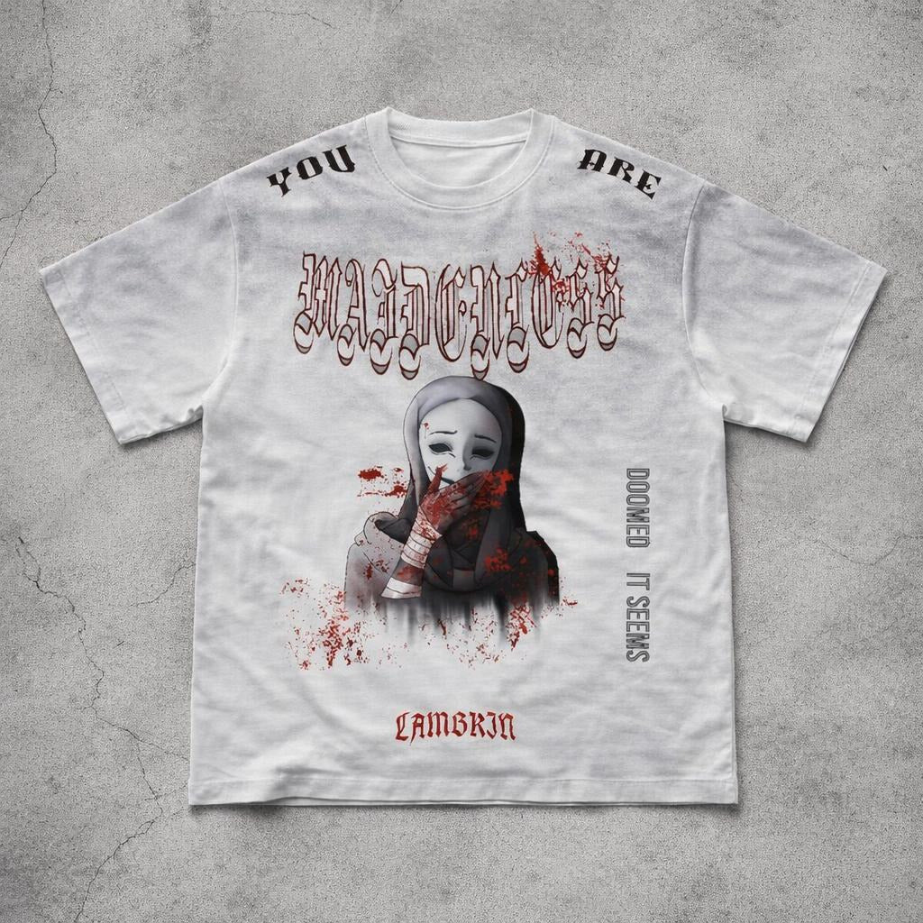 "Maidenless" Washed Gradient Tee