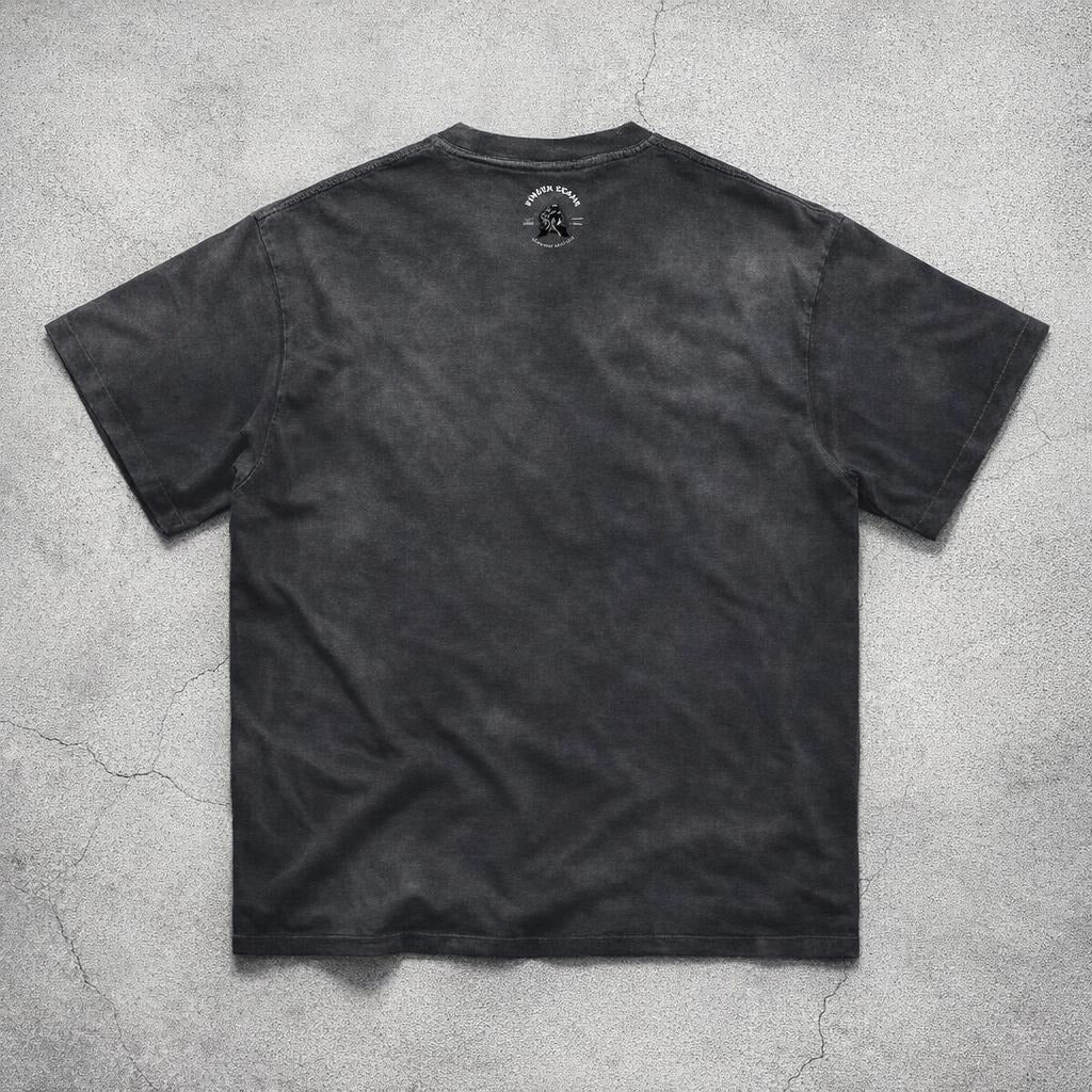 "Maidenless" Washed Gradient Tee