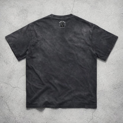 "Maidenless" Washed Gradient Tee