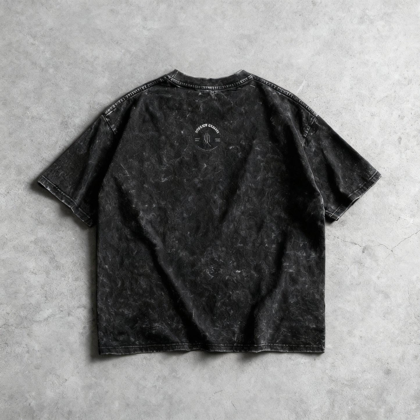 "Recluse"  Snow wash oversized distressed Hem Tee